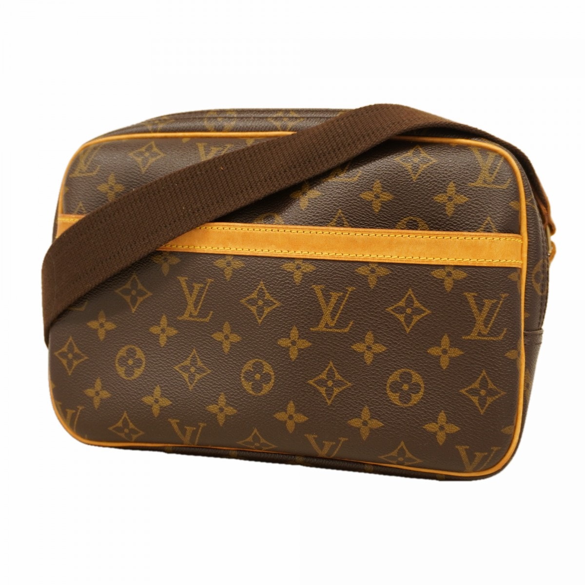 【6cd4606】ルイヴィトン ショルダーバッグ モノグラム リポーターPM M45254 ブラウン【中古】レディース