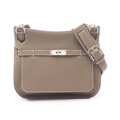 エルメス HERMES ジプシエール28 ショルダーバッグ バッグ レザー トリヨンクレマンス トリヨンクレマンス エトゥープ □N刻印(2010年製造) レディース グレー系 061784CK 【中古】