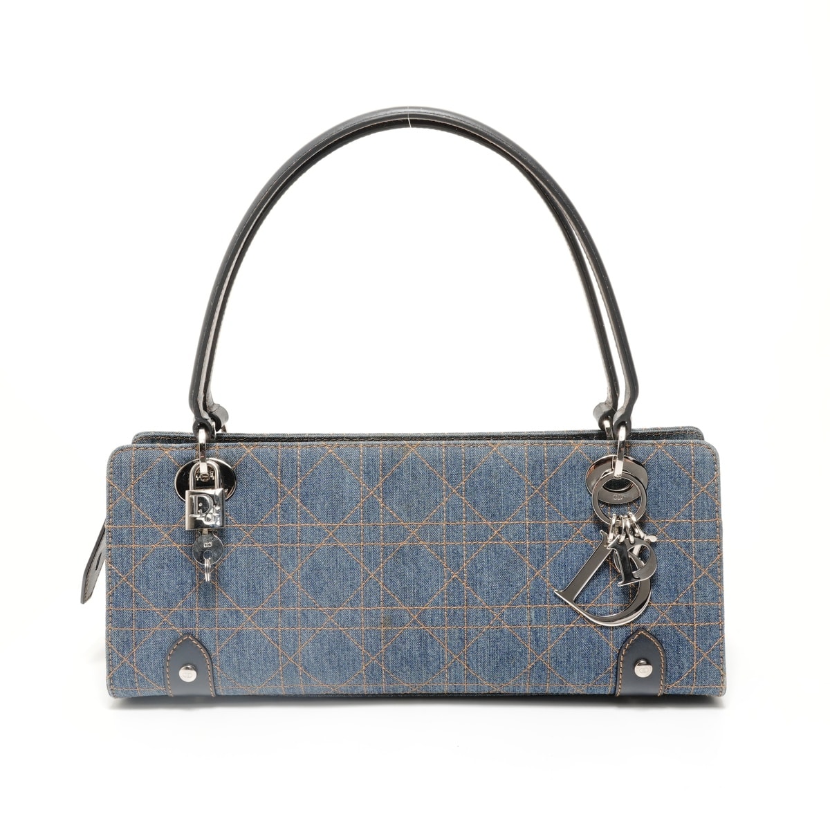 ディオール Dior カナージュ デニム ショルダーバッグ【中古】