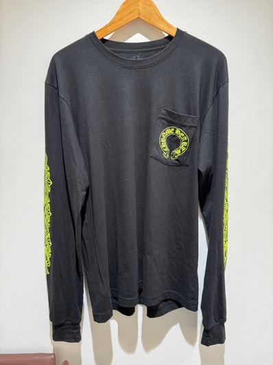 Chrome Hearts Horse Shoe L/S T-Shirt "Black/Neon Yellow"