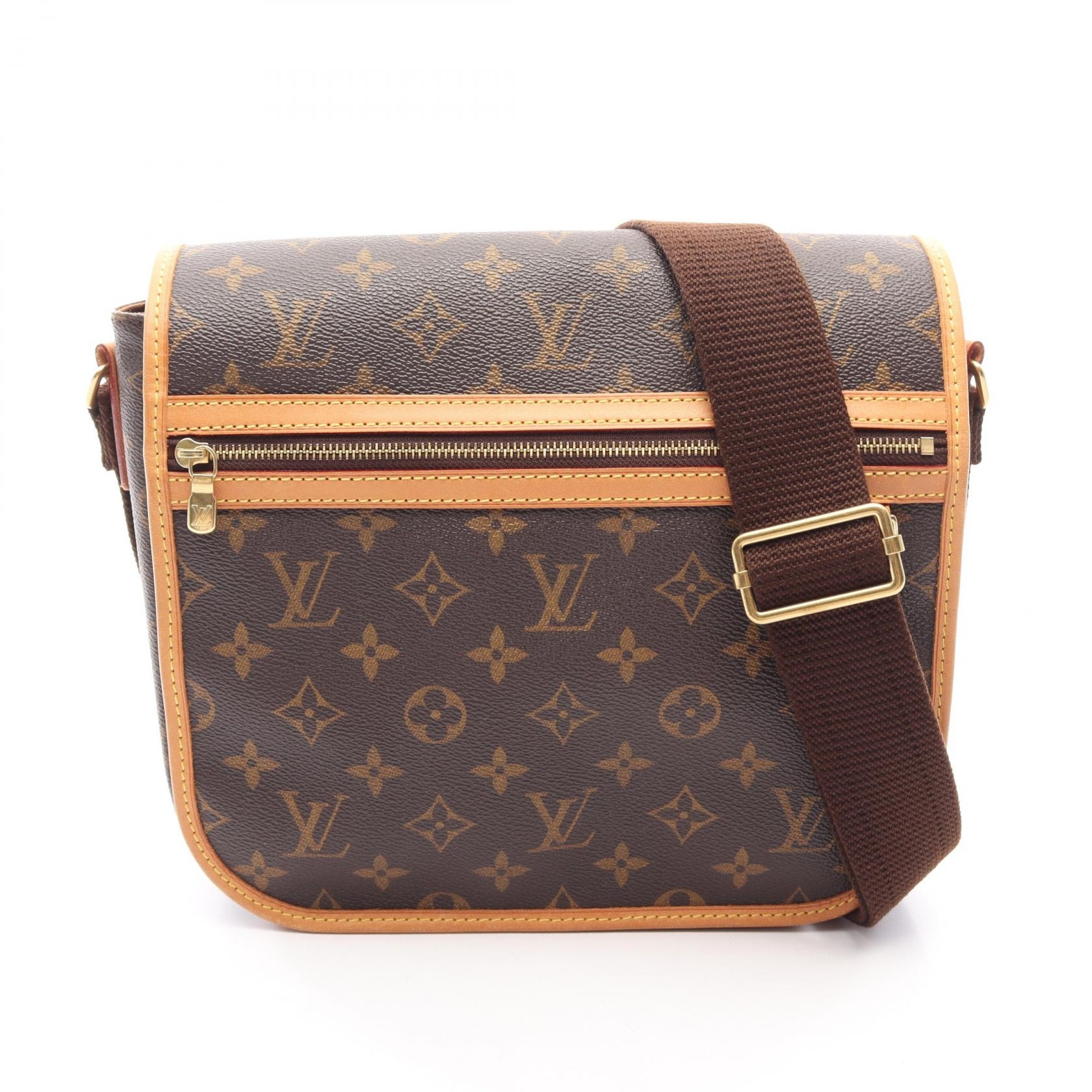 ルイ・ヴィトン LOUIS VUITTON メッセンジャーPM ボスフォール ショルダーバッグ バッグ PVCコーティングキャンバス レザー モノグラム レディース ブラウン系 M40106 【中古】