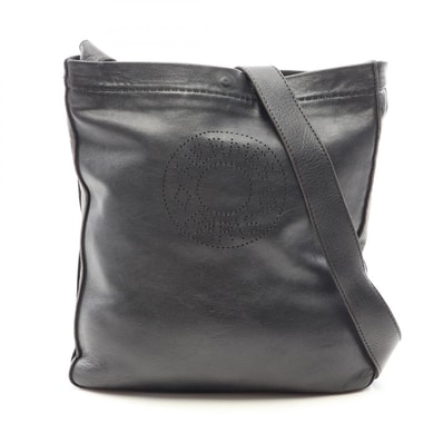 エルメス HERMES クルードセル ショルダーバッグ バッグ レザー □M刻印(2009年製造) レディース ブラック系 【中古】