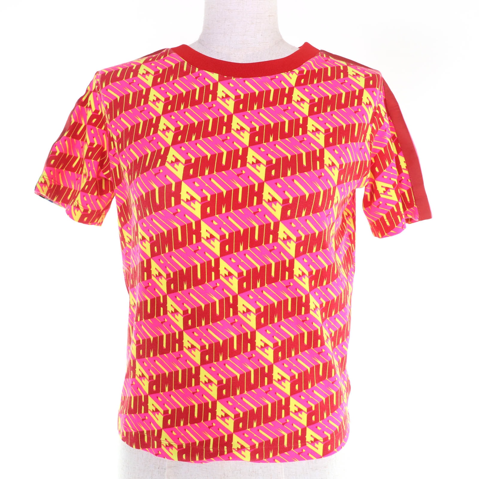 極美品 フェンディ 半袖Tシャツ ピンク系 レディース M FS7137