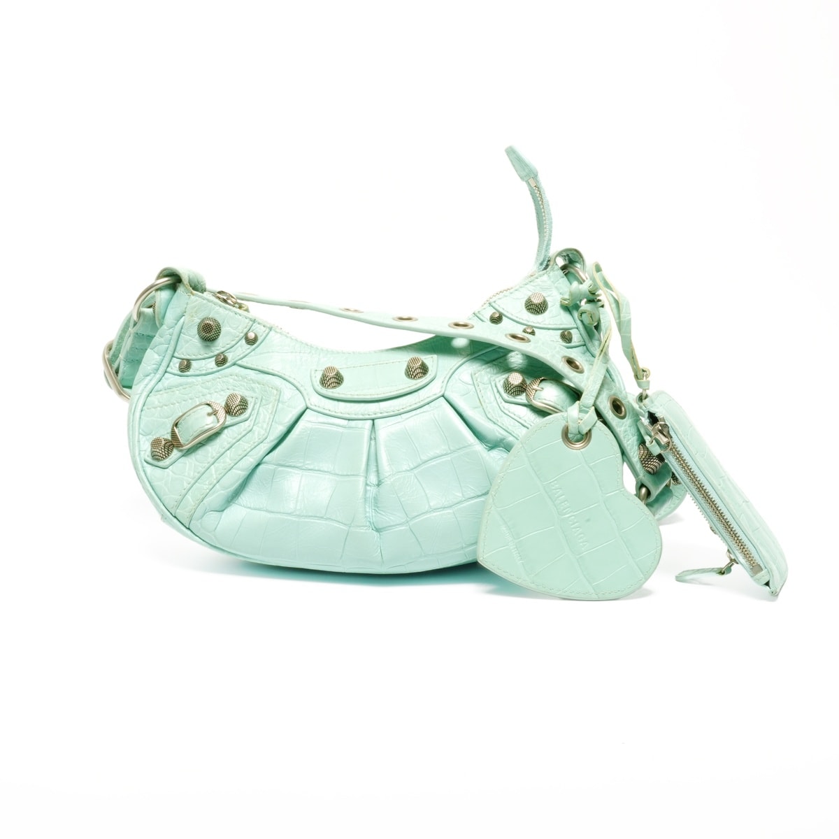 バレンシアガ BALENCIAGA ル カゴール XS Le Cagole XS ミント ショルダーバッグ【中古】