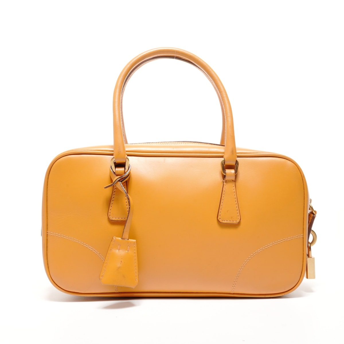 プラダ PRADA トライアングルロゴ ハンドバッグ【中古】