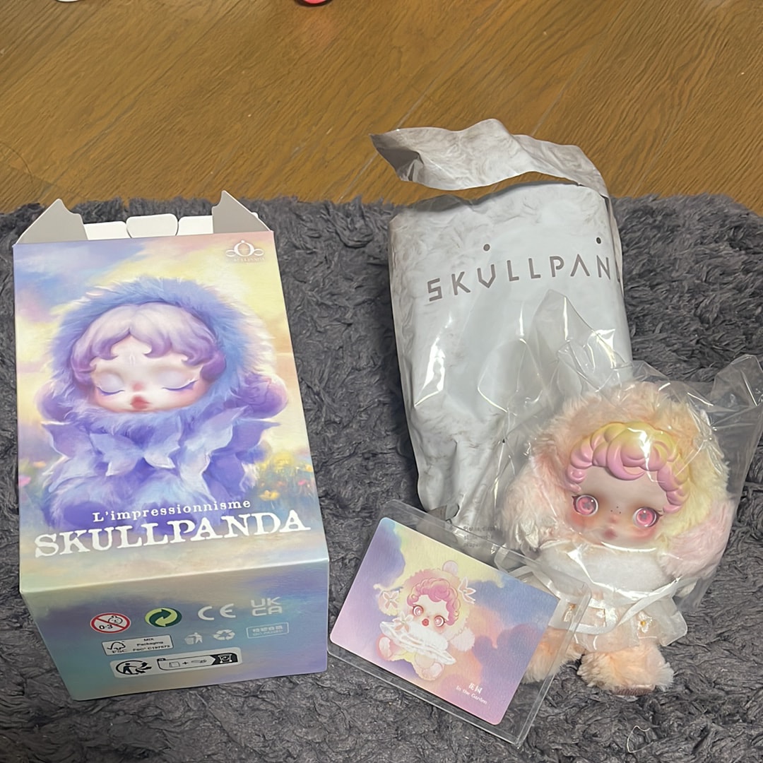 ポップマート スカルパンダ インプレッショニズムシリーズ ぬいぐるみ