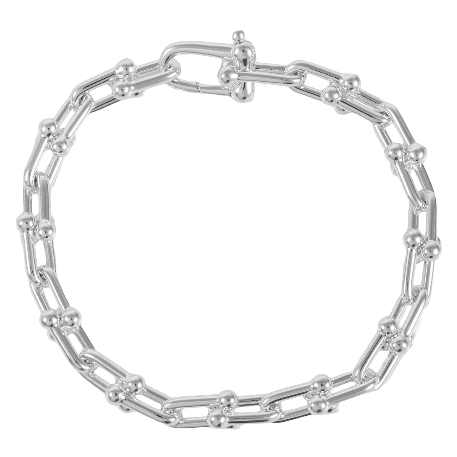 TIFFANY&Co. ティファニー ハードウェア ブレスレット スモール シルバー925 シルバー【中古】