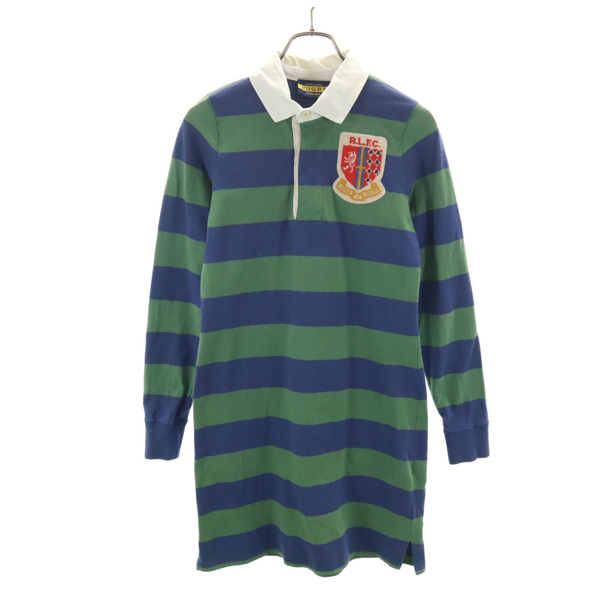 RALPH LAUREN RUGBY ラルフローレン ラグビー 長袖 ラガー ワンピース M グリーン系