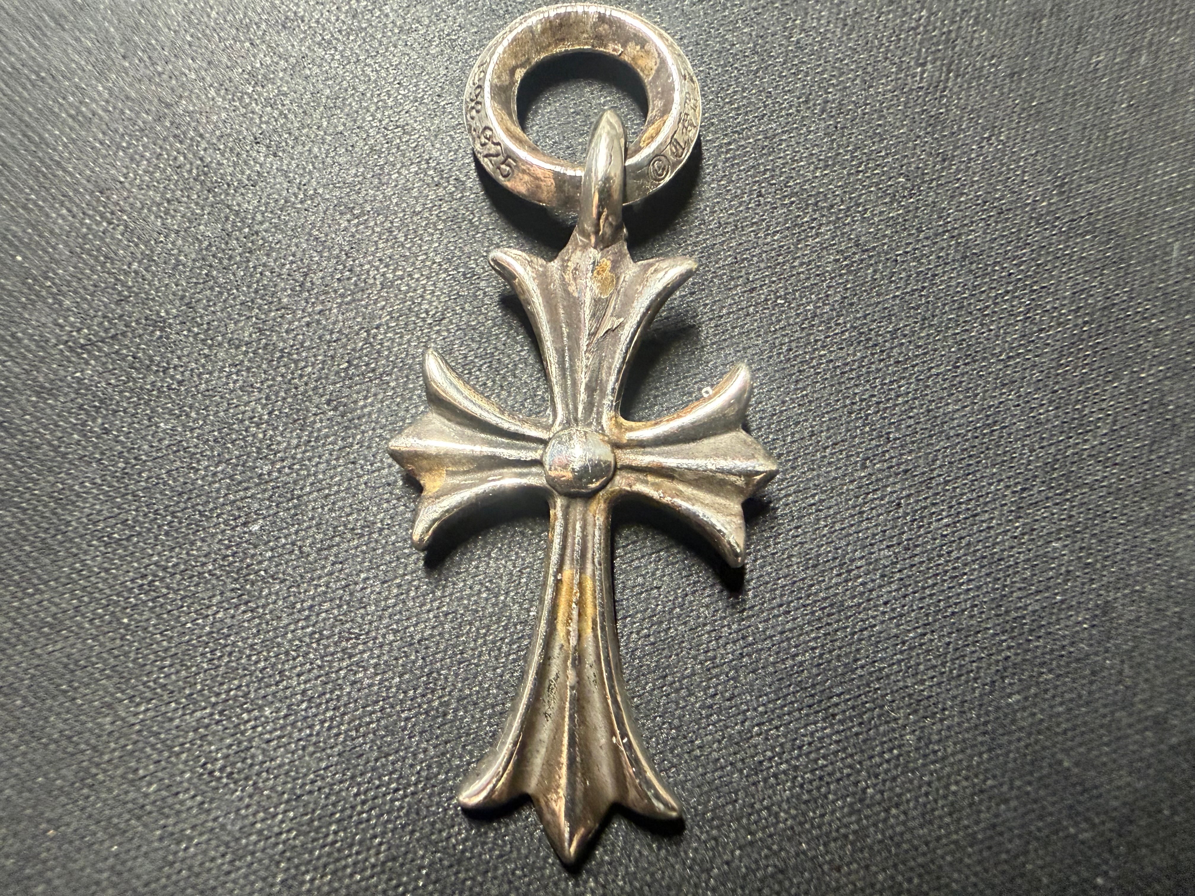 Chrome Hearts Tiny CH Cross Charm "Silver"