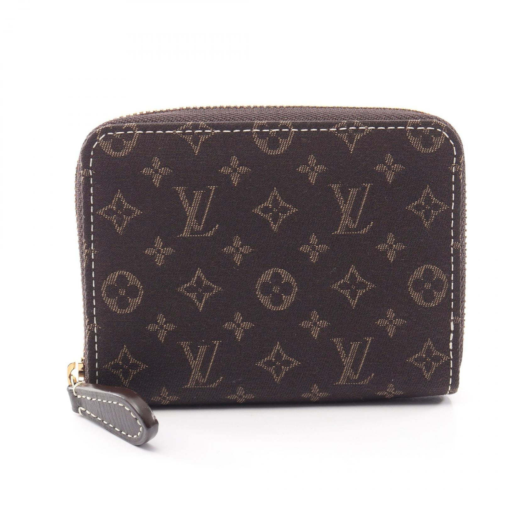ルイ・ヴィトン LOUIS VUITTON ジッピーコインパース コインケース 財布 キャンバス モノグラム・イディール レディース ブラウン系 M63003 【中古】