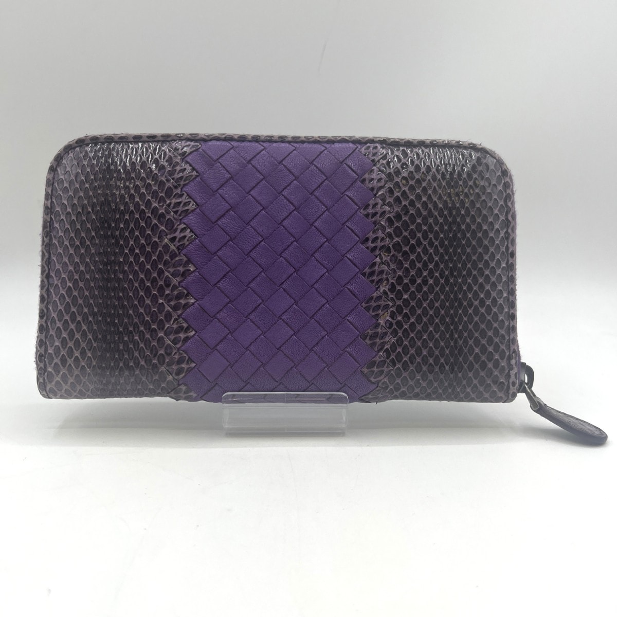 ◎◎BOTTEGA VENETA ボッテガヴェネタ イントレチャート パイソン 財布 SG3594B パープル