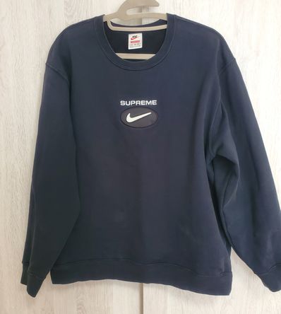 Supreme / Nike Jewel Crewneck "Black"
