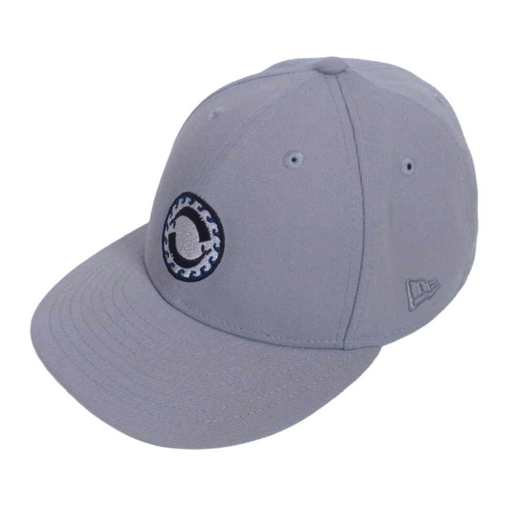 DESCENDANT ディセンダント キャップ 22SS 221NEDS-HT02 × NEW ERA ニューエラ VORTEX LP 59FIFTY CAP ヴォルテックス ワッペンデザイン キャップ 帽子 グレー系【中古】