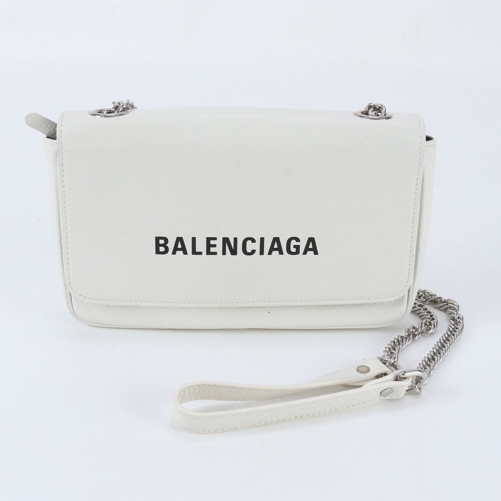 ■美品 バレンシアガ エブリデイ チェーンショルダーバッグ レザー