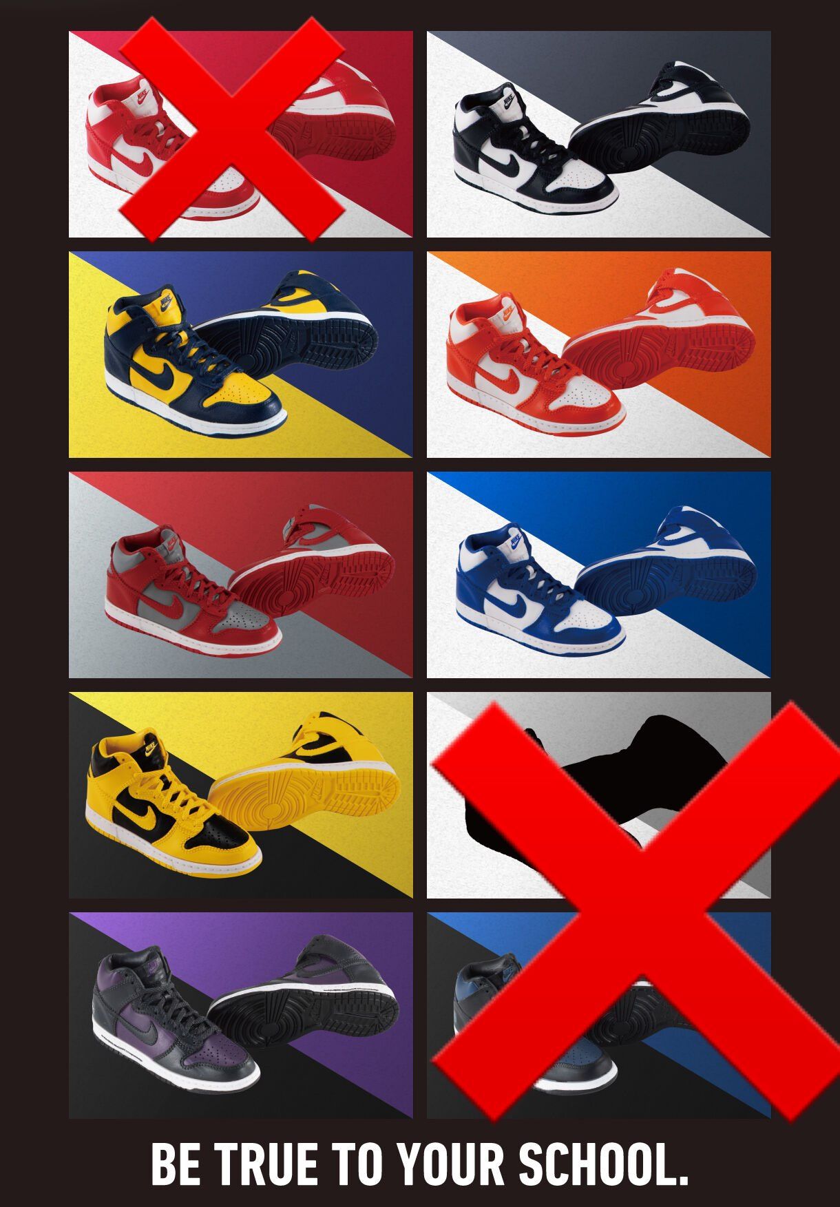 PREMIUM BANDAI × NIKE DUNK HIGH miniature collection NEVADA "Red/Gray" (48mm×25mm)