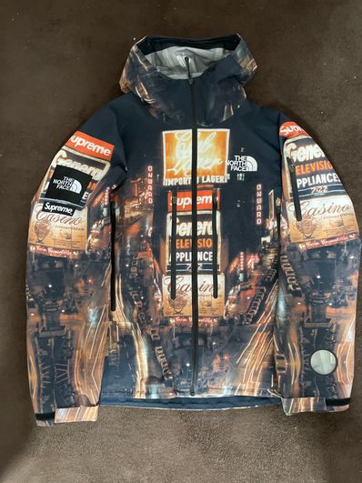 Supreme x The North Face Taped Seam Shell Jacket "Times square" NP52207I x NF0A82RK