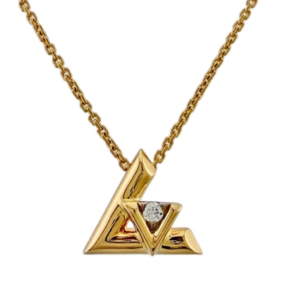 ルイヴィトン パンダンティフ ヴォルトワン ネックレス 18金 K18イエローゴールド Q93805 レディース LOUIS VUITTON 中古