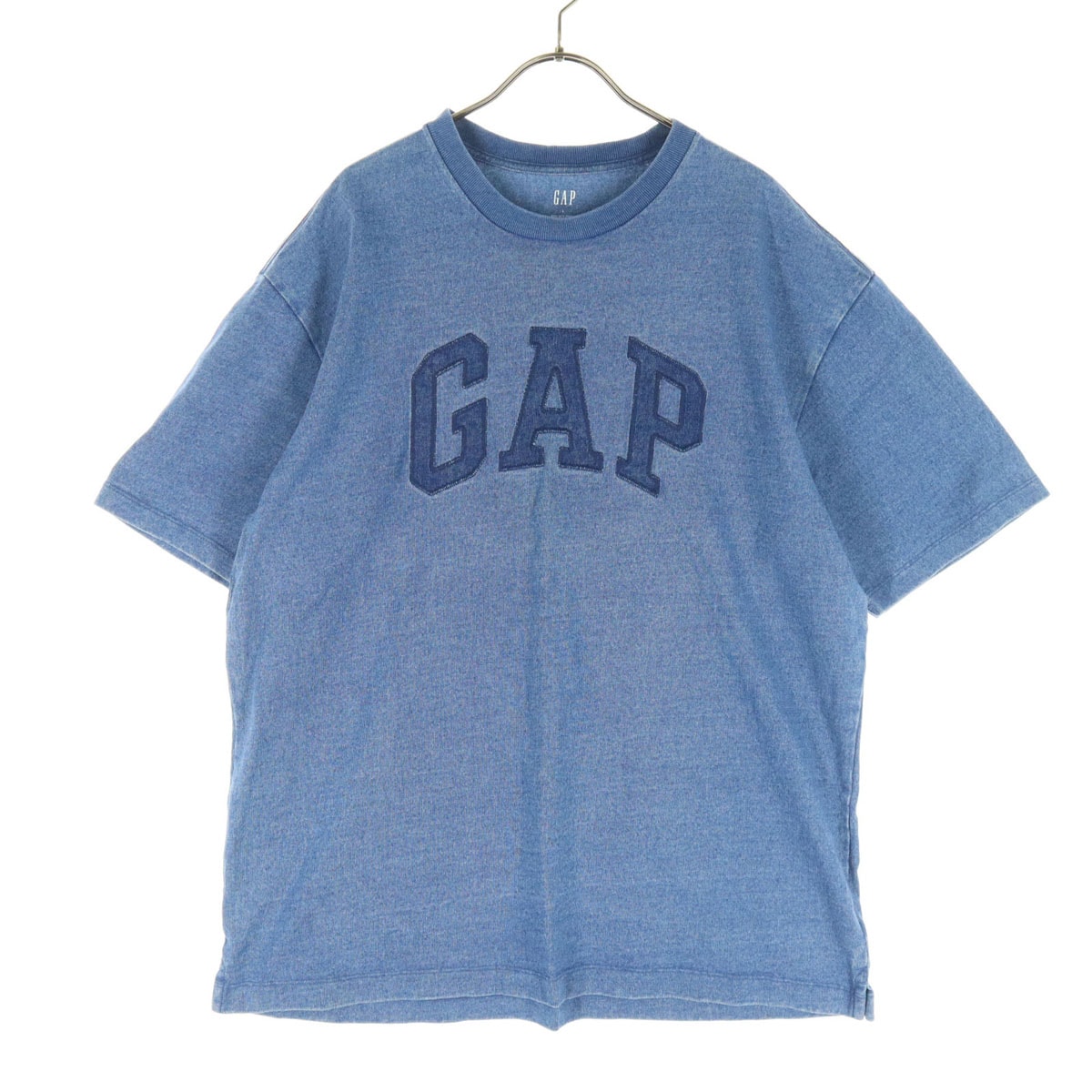 GAP ギャップ 半袖 Tシャツ L ブルー デニム生地
