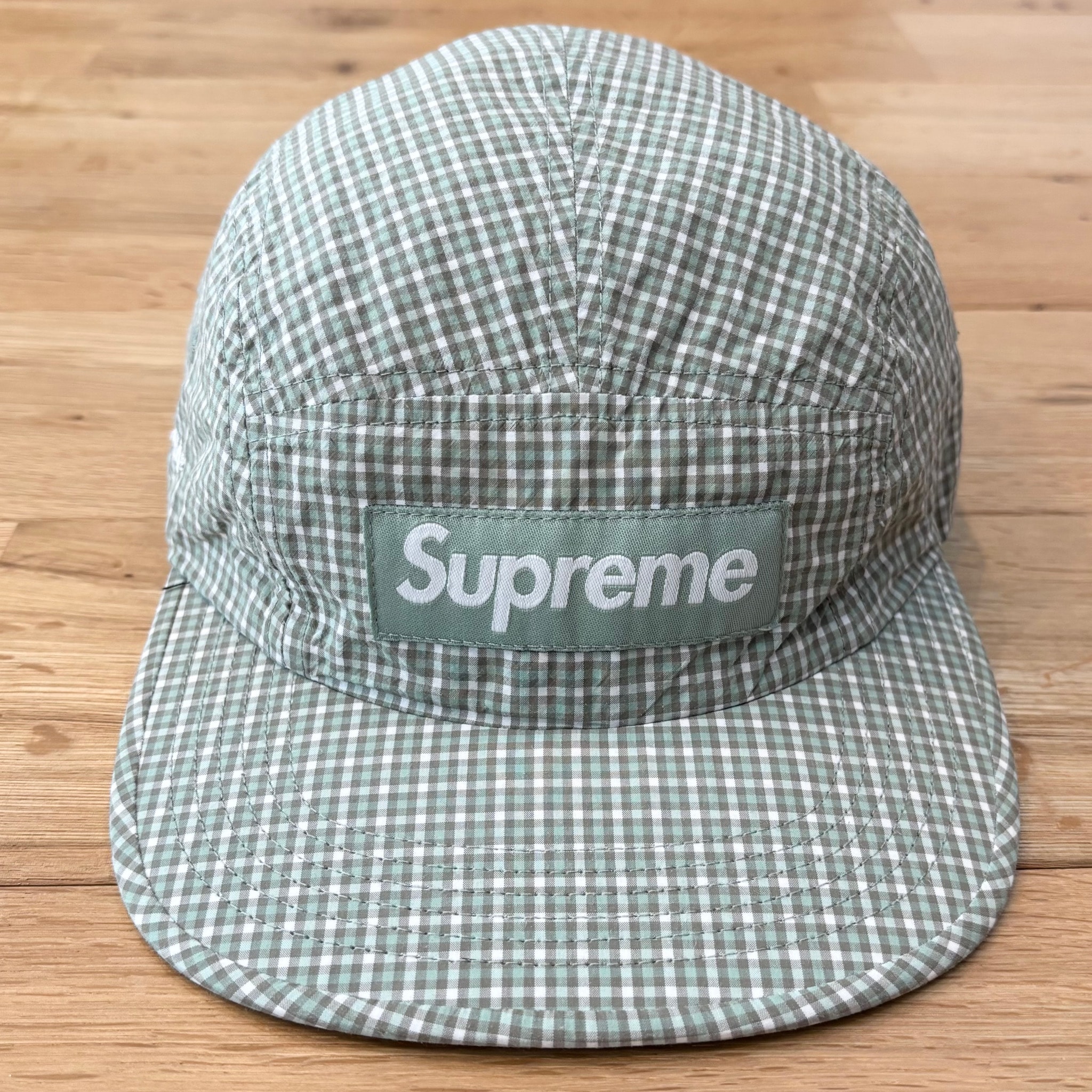 Supreme Cordura Plaid Camp Cap "Green"