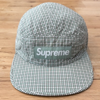 Supreme Cordura Plaid Camp Cap "Green"