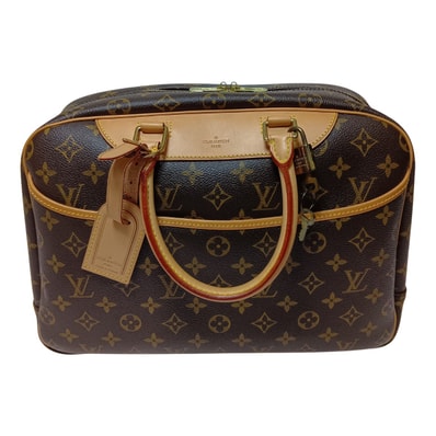 LOUIS VUITTON ルイヴィトン モノグラム ボーリング・ヴァニティ ドーヴィル ボストンバッグ M47270 ブラウン
