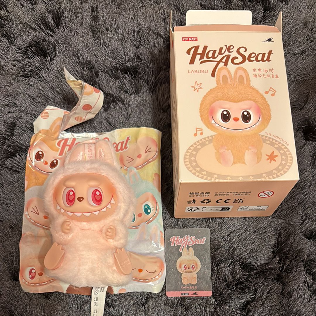 POP MART THE MONSTERS (LABUBU) Have a Seat Plush Series DADA