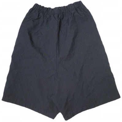 COMME des GARCONS COMME des GARCONS コムデギャルソン コムデギャルソン 日本製 14AW ポリエステル縮絨 キルティングサルエルパンツ RN-S029 S NAVY コムコム ポリ縮 ペンギン 中綿 イージー ショーツ