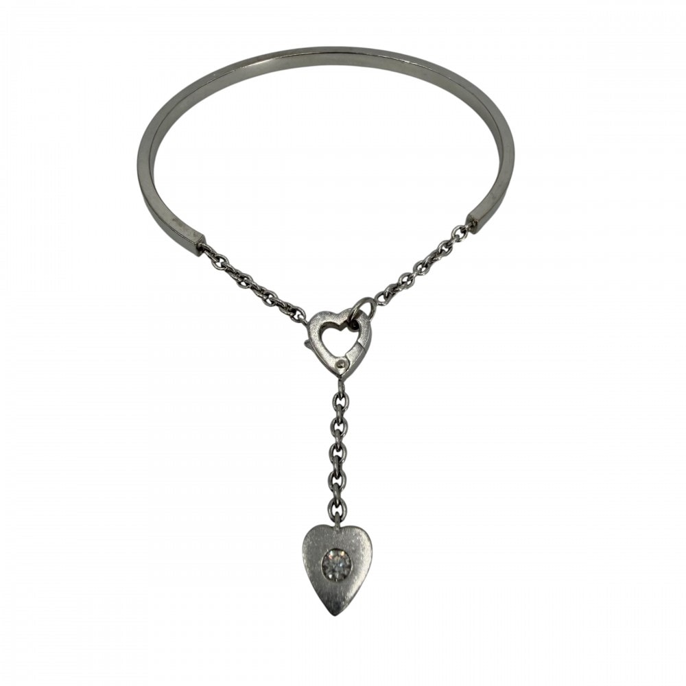 CARTIER カルティエ ブレスレット モナムール  ハートモチーフ アクセサリー ジュエリー Au750 18金WG K18ホワイトゴールド    ダイヤモンド レディース 約15.1g【中古品】