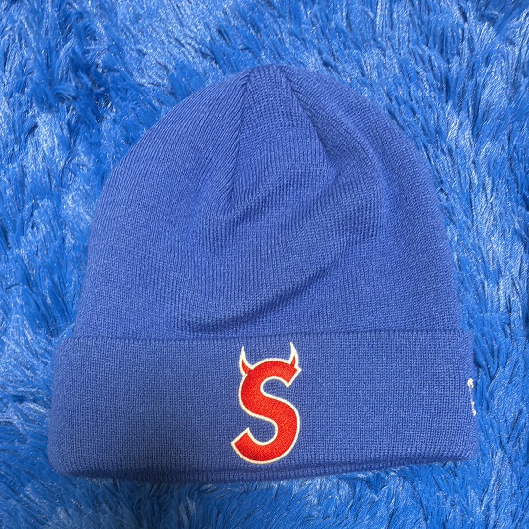 Supreme New Era S Logo Beanie "Royal" (22FW)