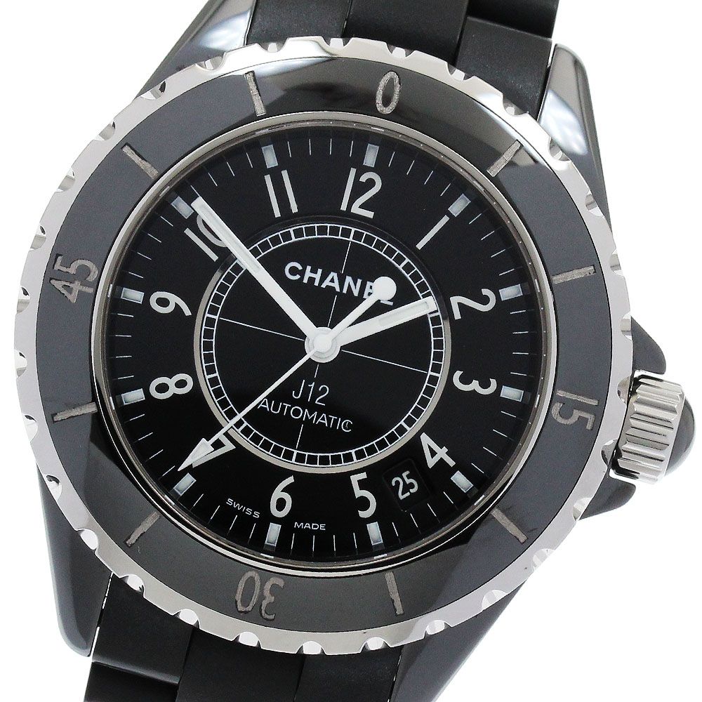 ☆良品 シャネル J12 黒セラミック H0684 メンズ 【中古】