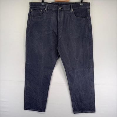 古着 リーバイス Levi's デニム パンツ 501 カラーデニム 5ポケット ストレート ジーパン ボタンフライ w42 L32 グレー系 メンズ