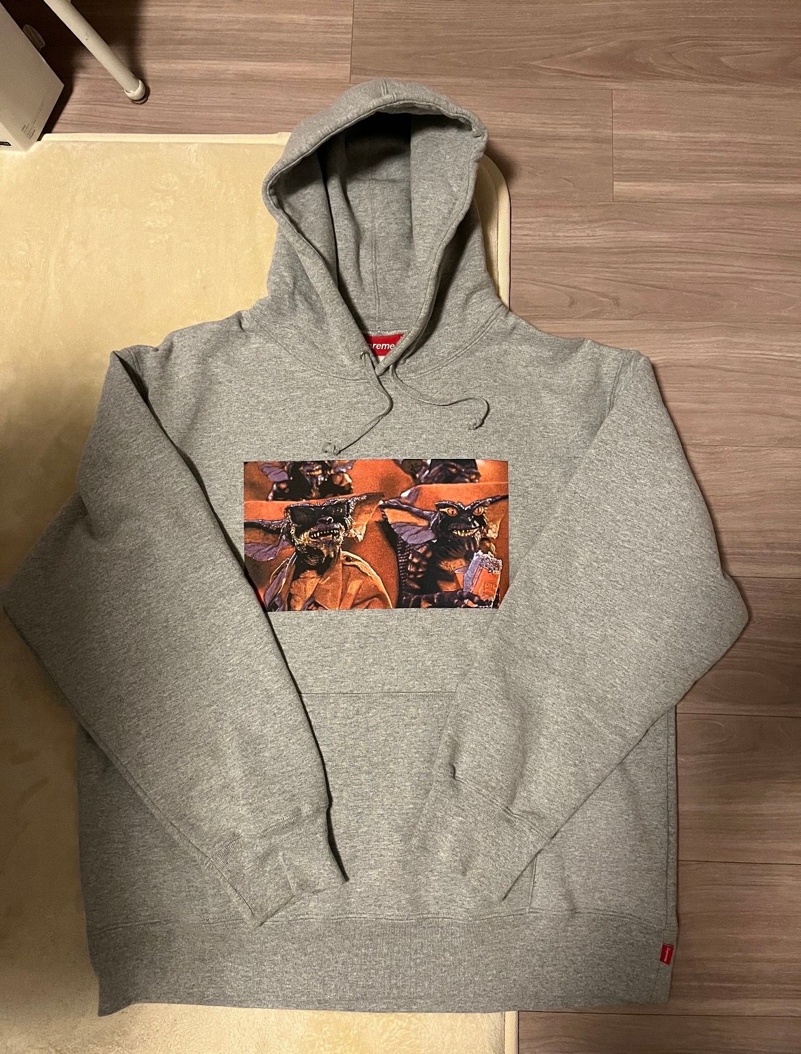 Supreme Gremlins Hooded Sweatshirt "Heather Grey"