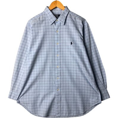 古着 ラルフローレン Ralph Lauren POLO by Ralph Lauren ANDREW 長袖 コットンチェックシャツ メンズXL相当/eaa575416