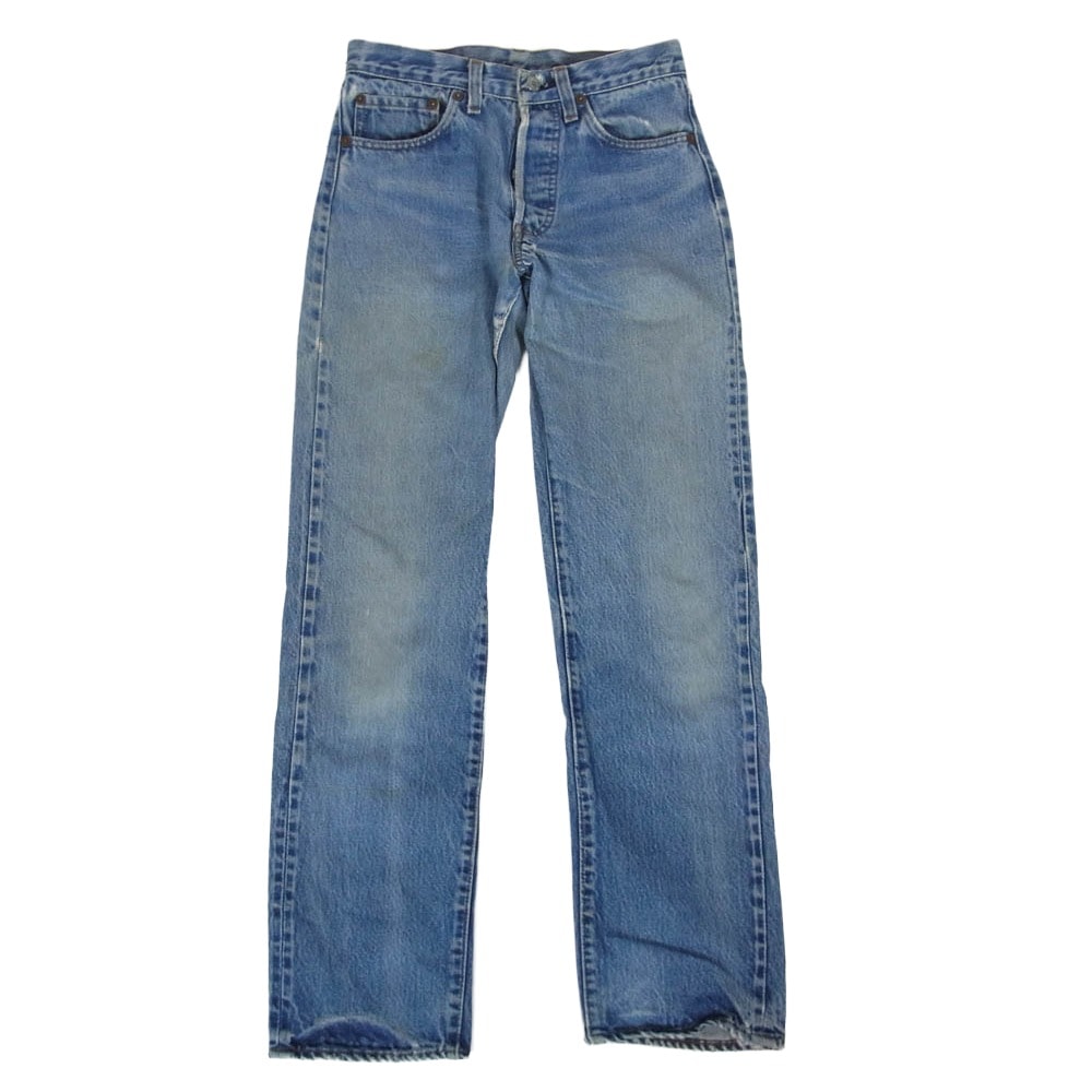 Levi's リーバイス デニムパンツ 80s 501 赤耳 ボタン裏刻印524デニム パンツ インディゴブルー系 W27程度【中古】