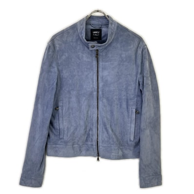 エンメティー ブルー JURI GOAT SKIN SUEDE GIAPPONE-074 シングルライダースジャケット 50