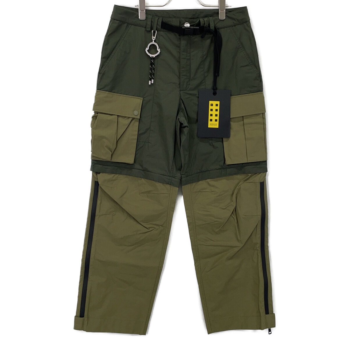 モンクレール ×ファレルウィリアムス 23AW カーキ PANTALONE カーゴパンツ 48