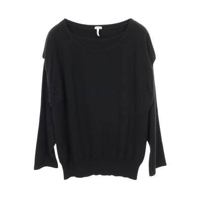 ロエベ LOEWE レイヤード ニット 衣料品 トップス カシミヤ レディース ブラック系 【中古】