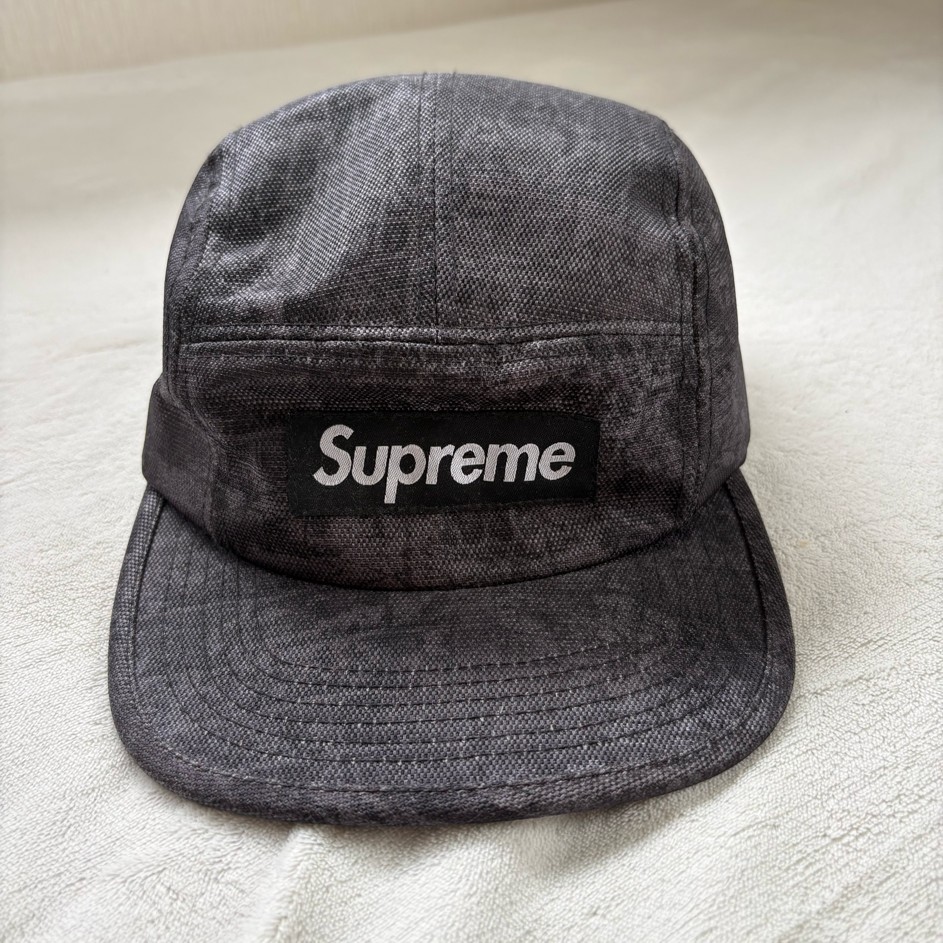 supreme ボックスロゴキャップ レオパード柄 ナイロン