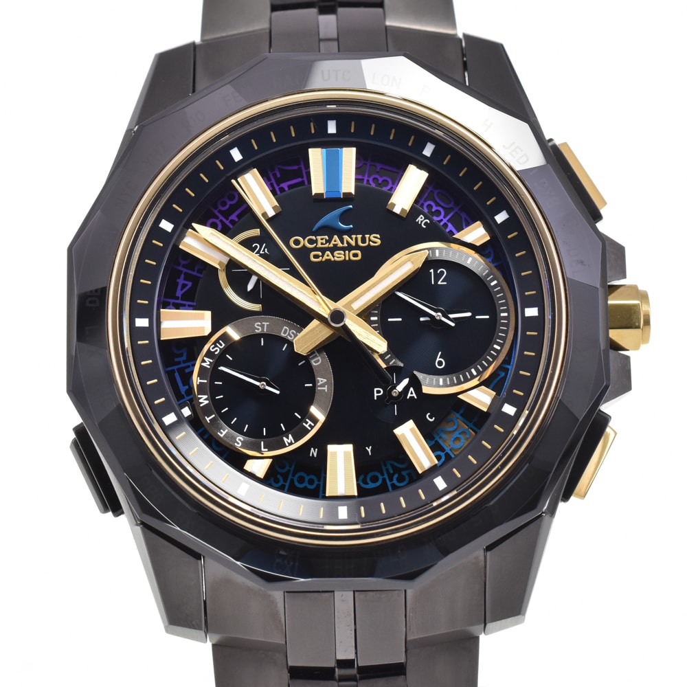 カシオ CASIO OCW-SG1000ZE-1AJR マンタ SG1000 シリーズ 世界限定350本 ソーラー電波 メンズ 美品 箱・保証書付き J#145114