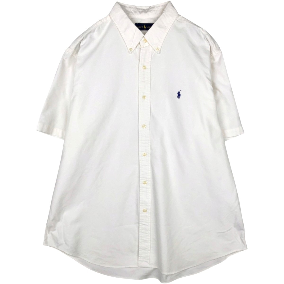 古着 ラルフローレン Ralph Lauren 半袖 ボタンダウンシャツ メンズM相当/eaa674522