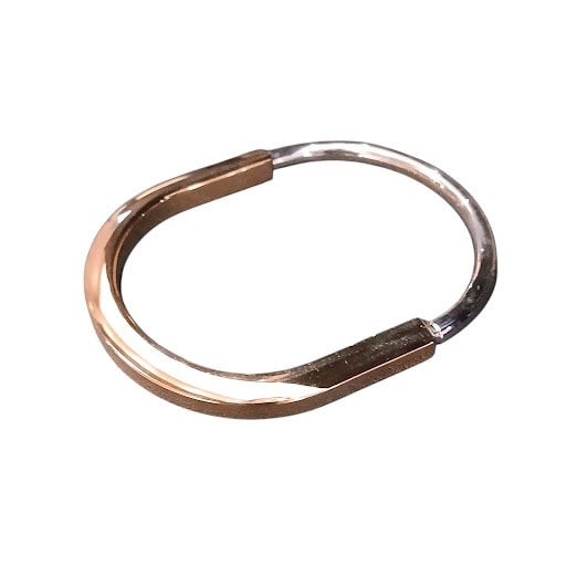 TIFFANY&Co. ティファニー ティファニー ロック バングル 7302738 K18ピンクゴールド K18ホワイトゴールド ローズゴールド ユニセックス【中古】
