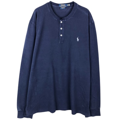 古着 ラルフローレン Ralph Lauren POLO RALPH LAUREN ヘンリーネック ロングTシャツ ロンT メンズXL相当/eaa647456