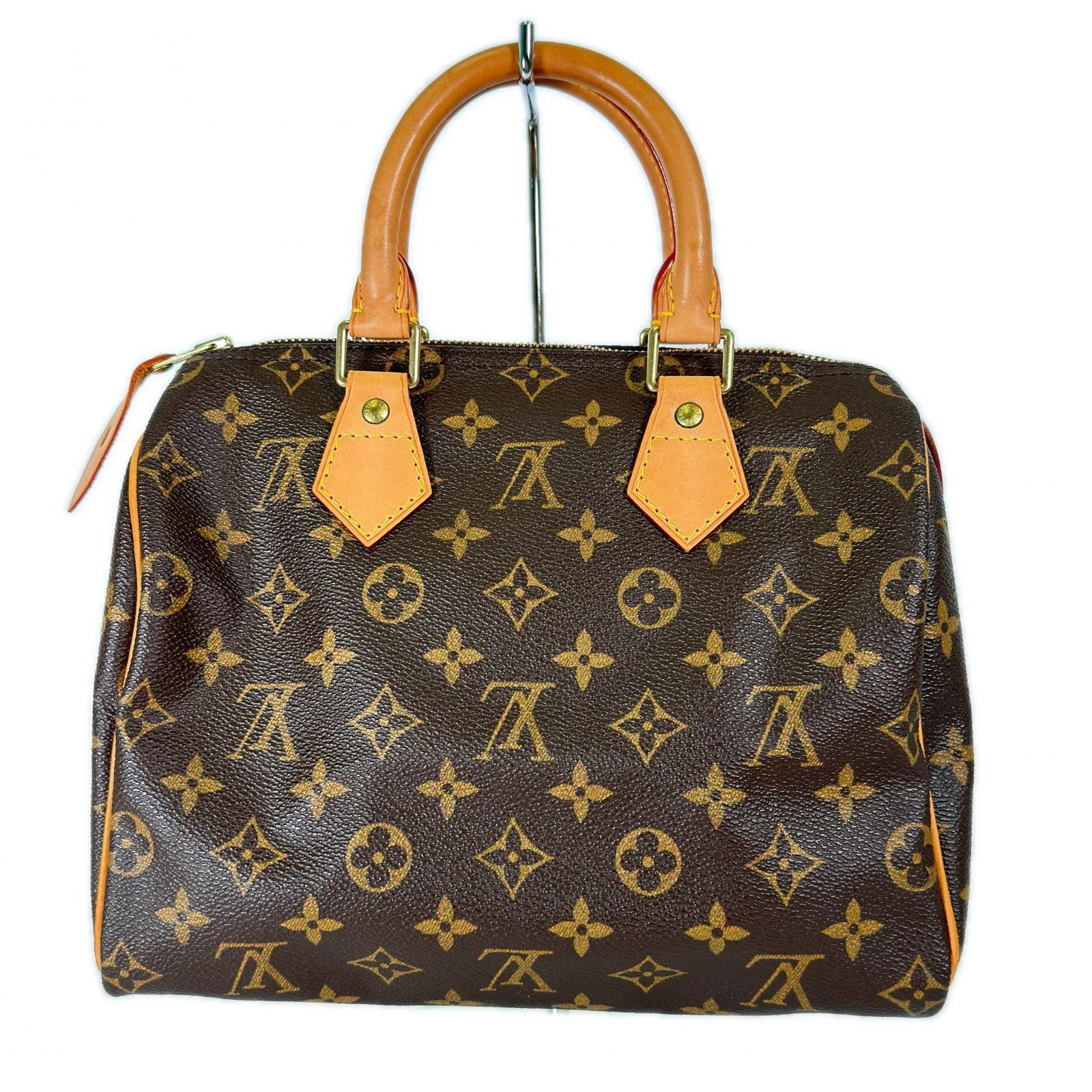 LOUIS VUITTON ルイ・ヴィトン M41109 ハンドバッグ スピーディ25  ブラウン モノグラムキャンバス/ヌメ革 レディース