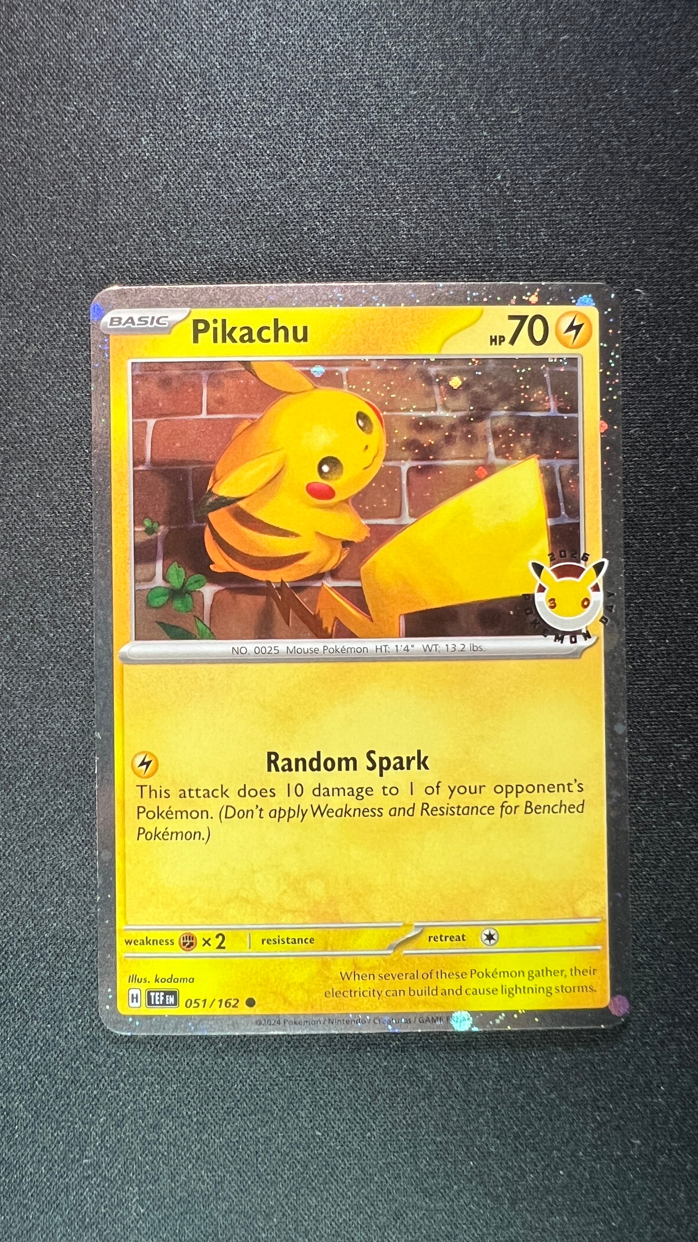 ピカチュウ C [TEF EN 051/162]【英語版】(メガエボリューション「ポケモンデイ 2026 コレクション」)