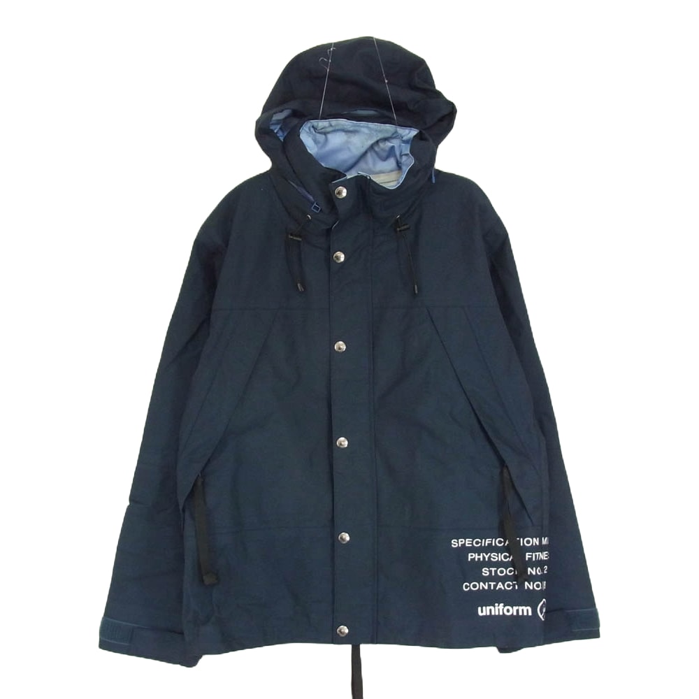 uniform experiment ユニフォームエクスペリメント マウンテンパーカー 18AW UE-189021 SEAM TAPED MOUNTAIN PARKA マウンテンパーカー ナイロンジャケット ネイビー系 1【中古】
