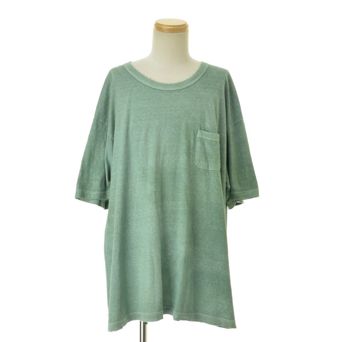 visvim JUMBO TEE S/S (UNEVEN DYE) "Lt.Green"