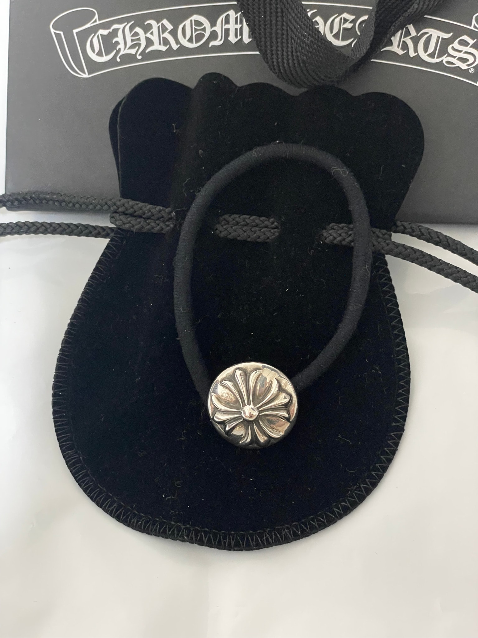Chrome Hearts Cross Ball Hair Band "Black"
