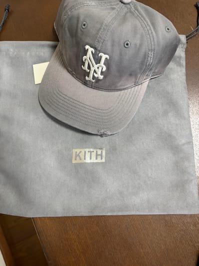 Kith x '47 x NBA New York Mets Washed Franchise LS Cap "Concrete"