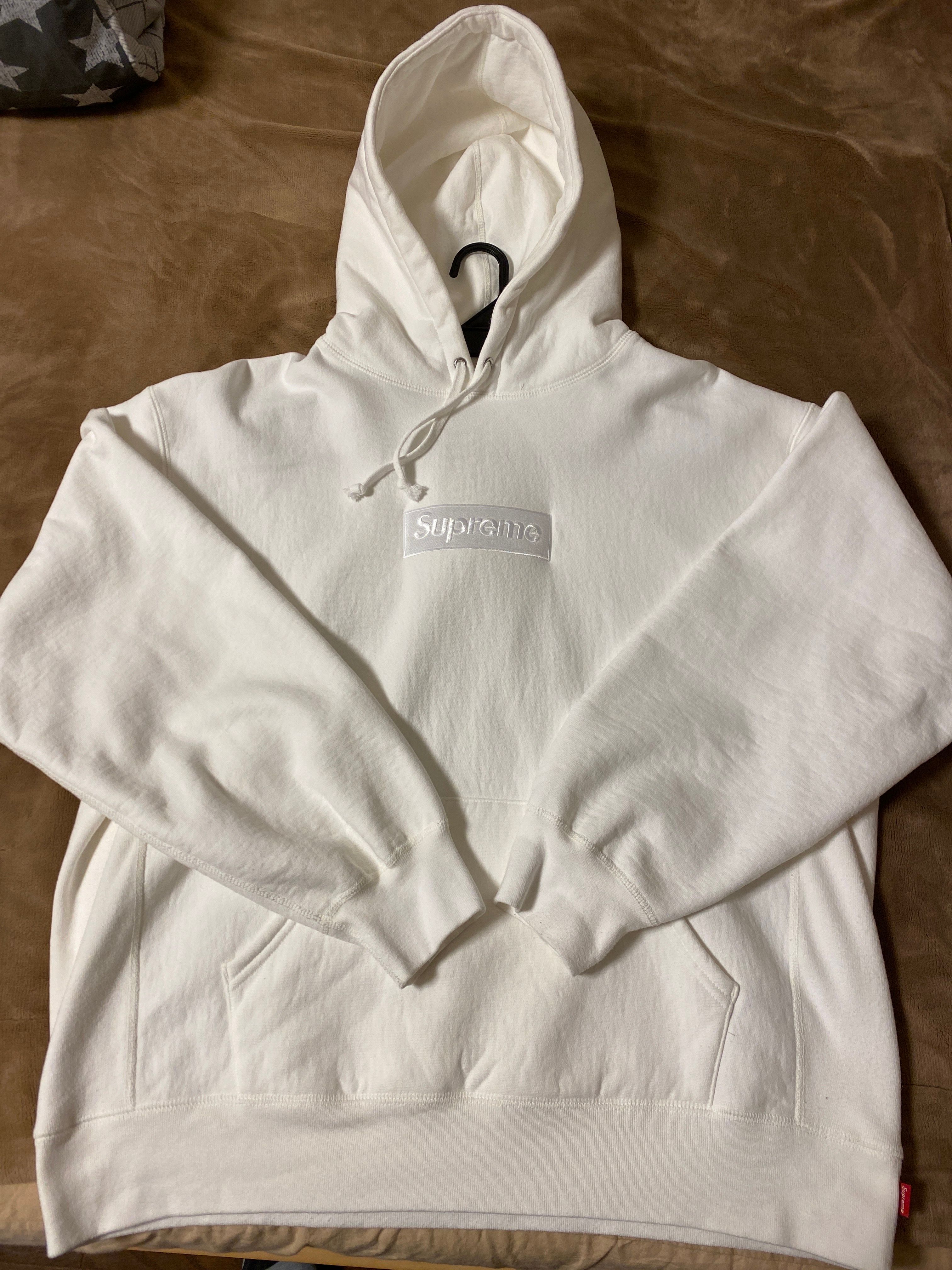 Supreme Box Logo Hooded Sweatshirt "White" (23FW)