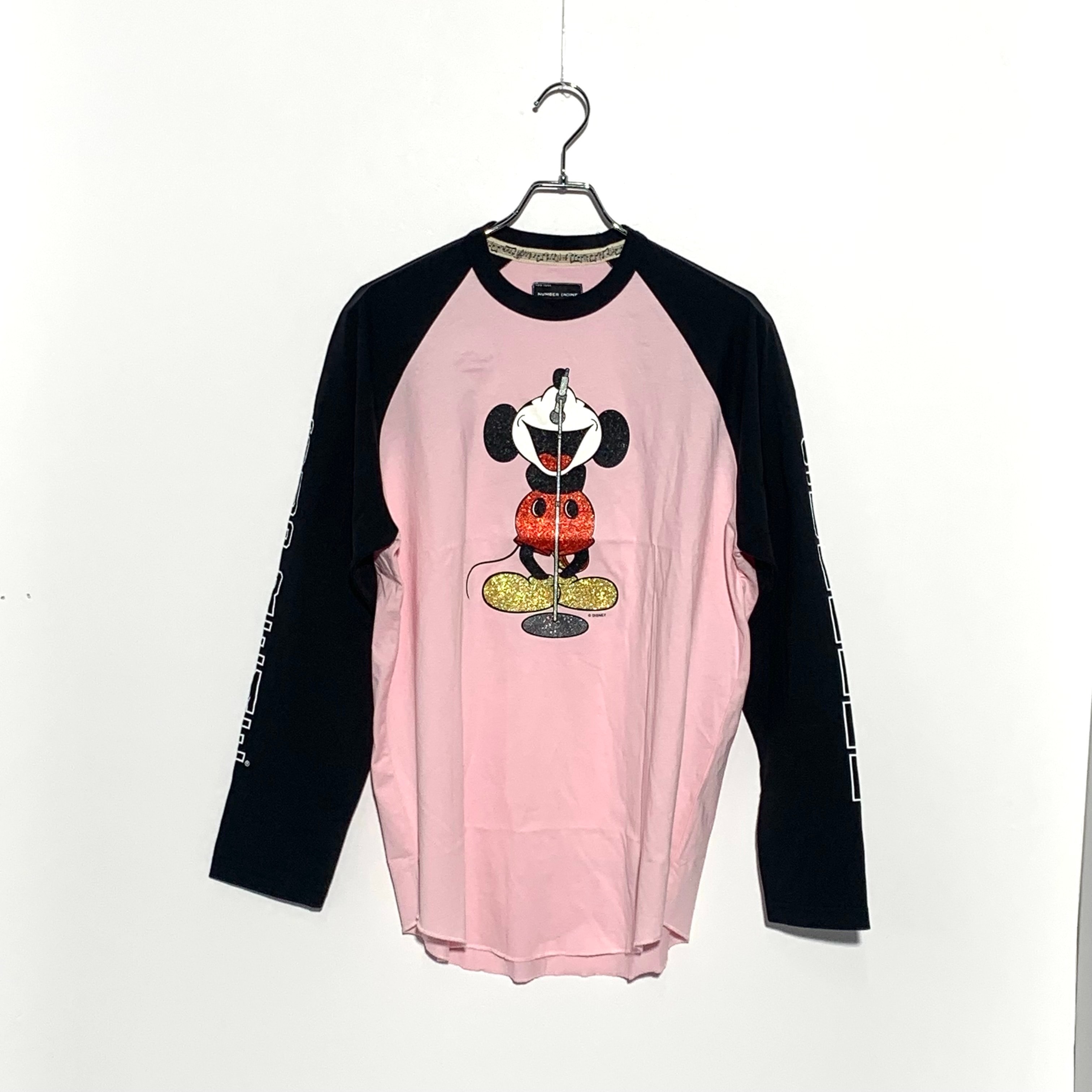 Supreme x Number (N)ine x Mickey Mouse Raglan L/S Top "Pink"